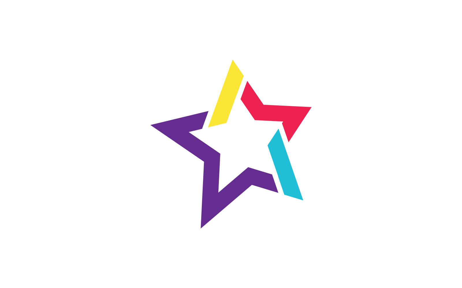 Modello di illustrazione vettoriale del logo dell'icona del design a stella