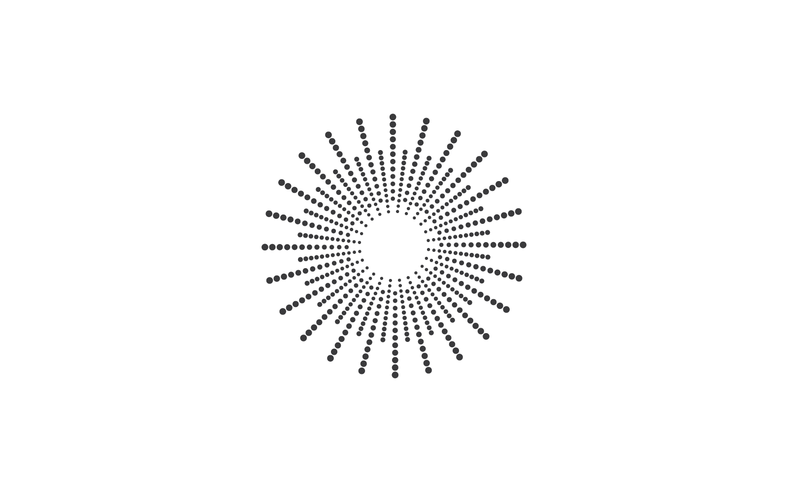 Plantilla de diseño plano de ilustración de icono Sunburst