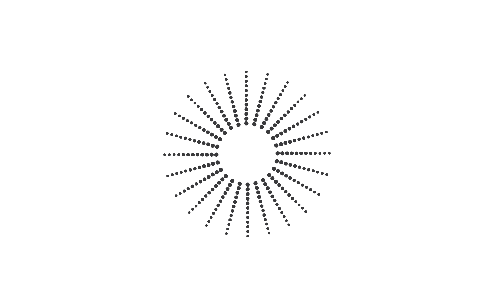 Plantilla de icono de diseño plano Sunburst