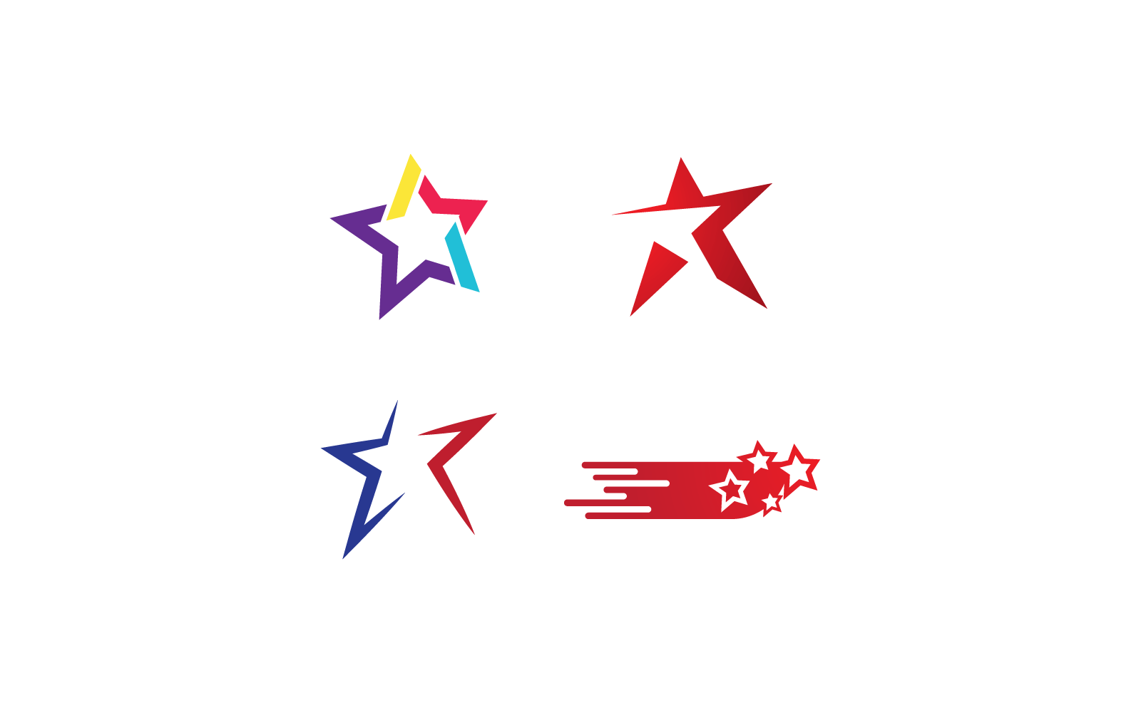 Star illustration Logo design template