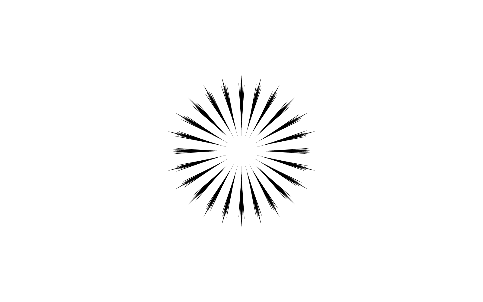 Sunburst icon vector flat design illustration Logo Template