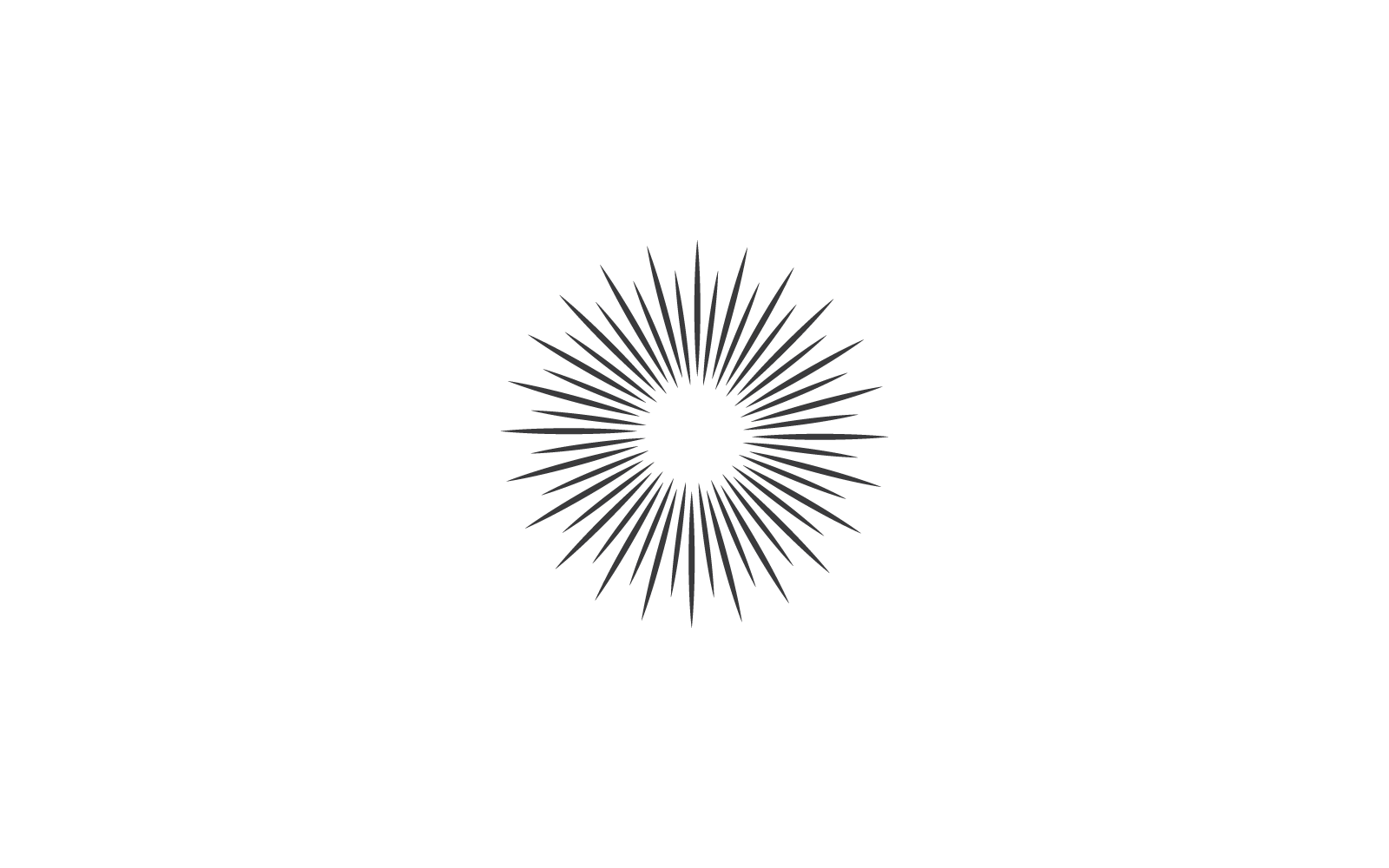 Sunburst icon vector illustration flat design