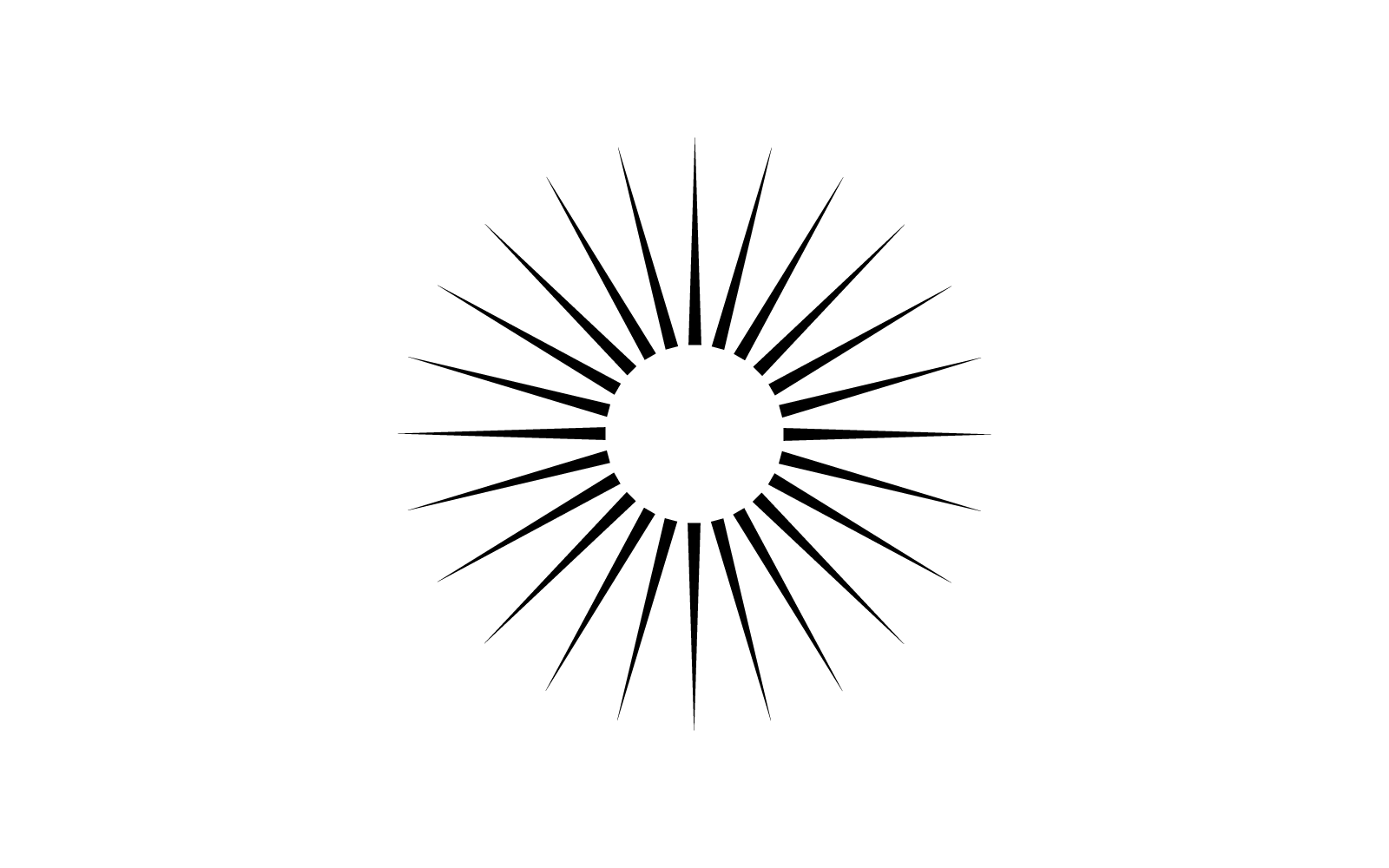 Sunburst ikon vektor formgivningsmall