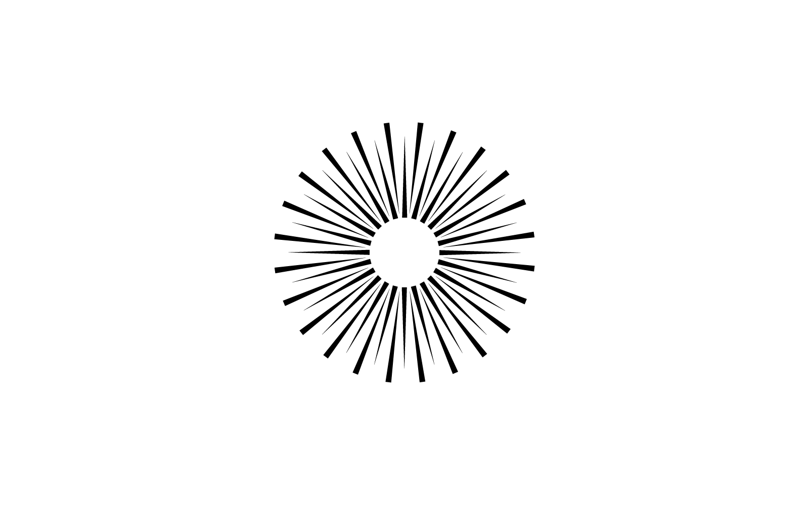 Sunburst illustration flat design template Logo Template