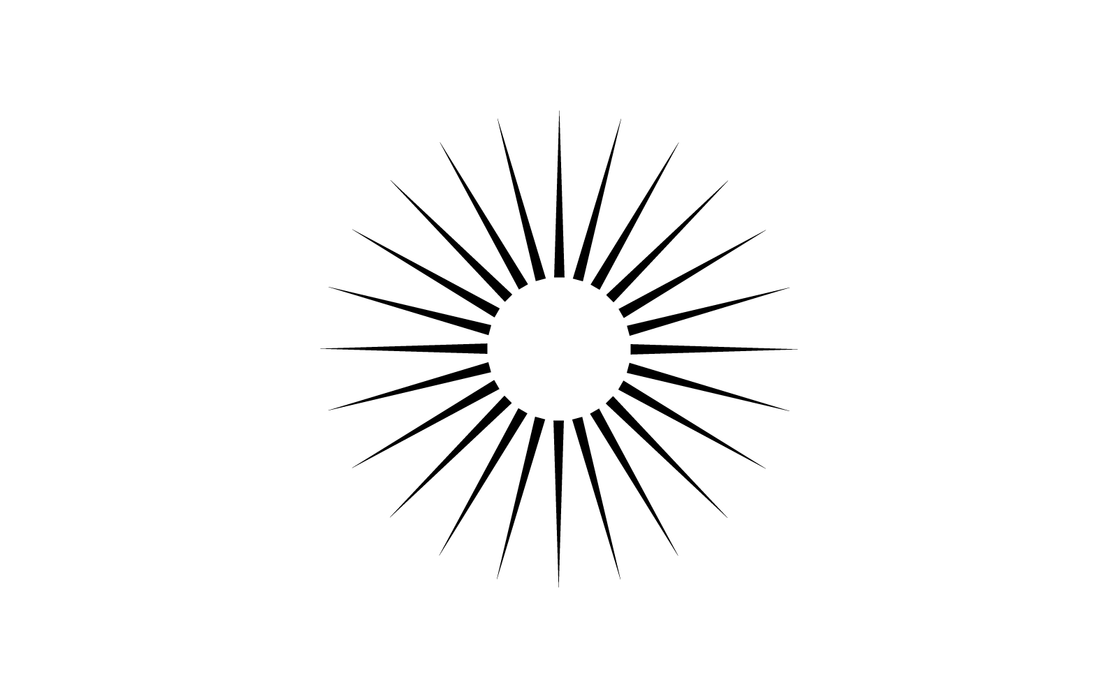 Zonnestraal pictogram vector ontwerpsjabloon