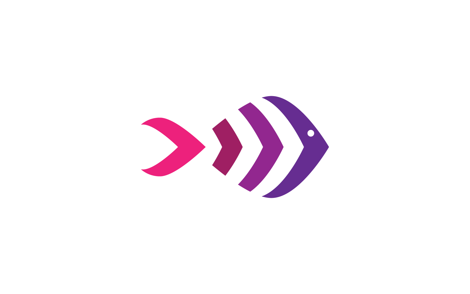 Fish illustration logo flat design icon vector