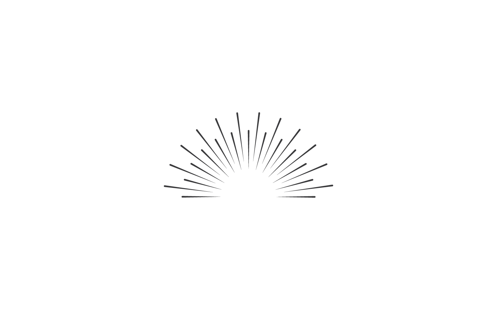 Flache Designvorlage für Sunburst-Symbolillustrationsvektoren