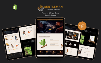 Gentleman Tobacco & Cigar Store Shopify Theme