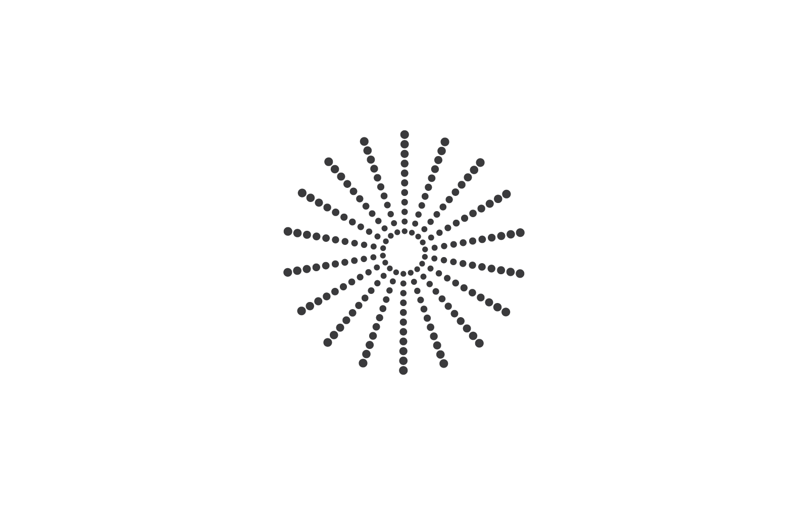 Modèle d'illustration de conception vectorielle d'icône Sunburst