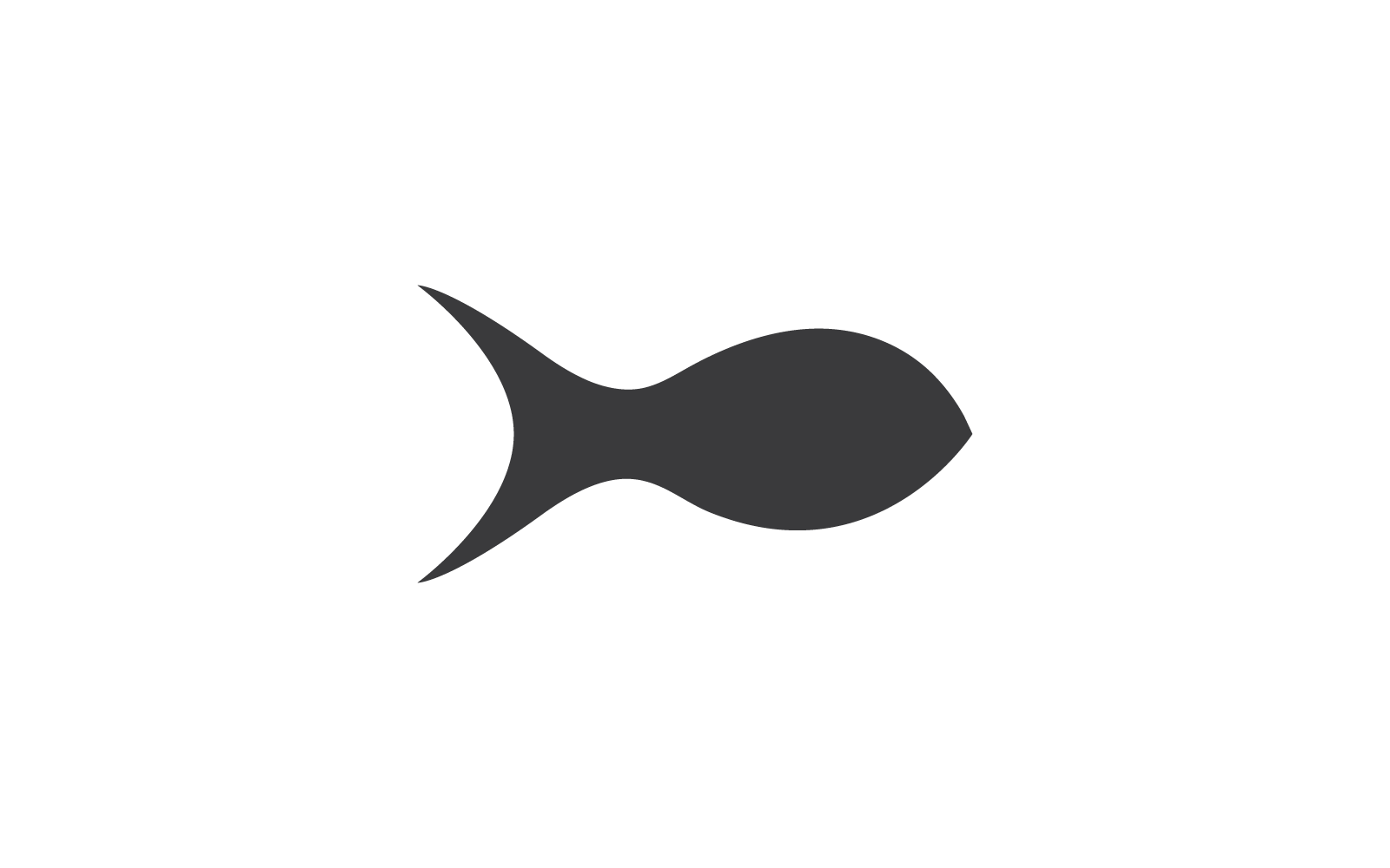 Modèle vectoriel d'icône de logo de conception d'illustration de poisson