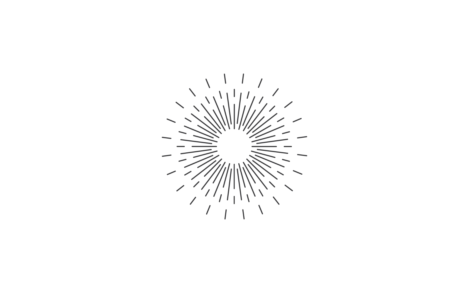 Modelo de ilustração de design plano vetorial ícone sunburst