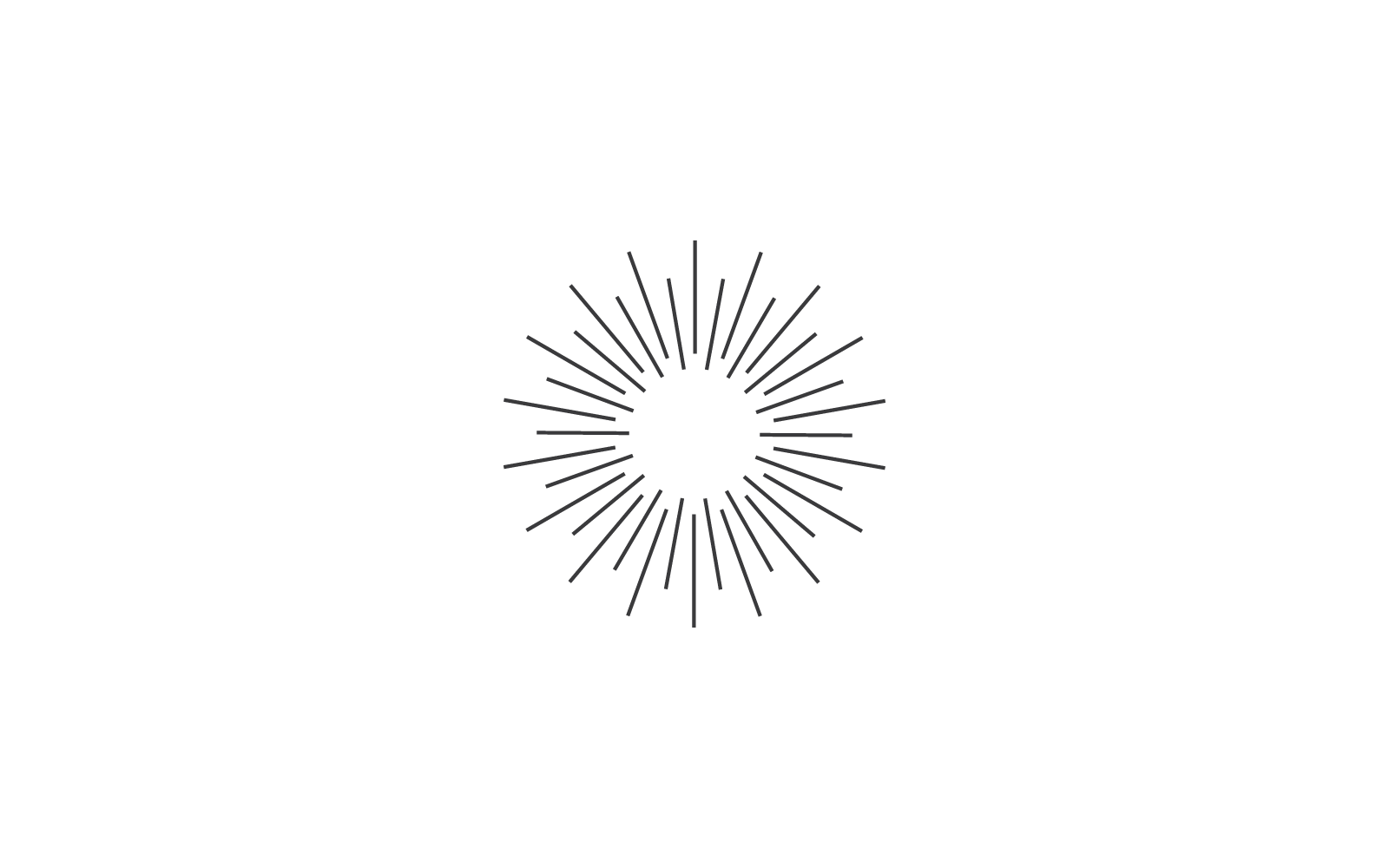 Sunburst ilustrace plochý design ikonu šablony