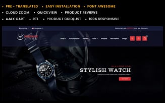 Versace Watch Store Opencart template