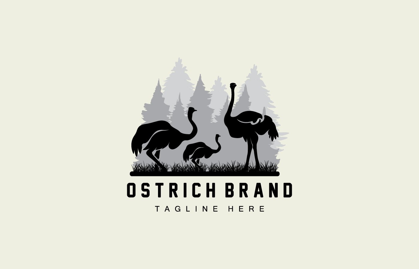 Kit Graphique #404622 Ostrich Heron Divers Modles Web - Logo template Preview