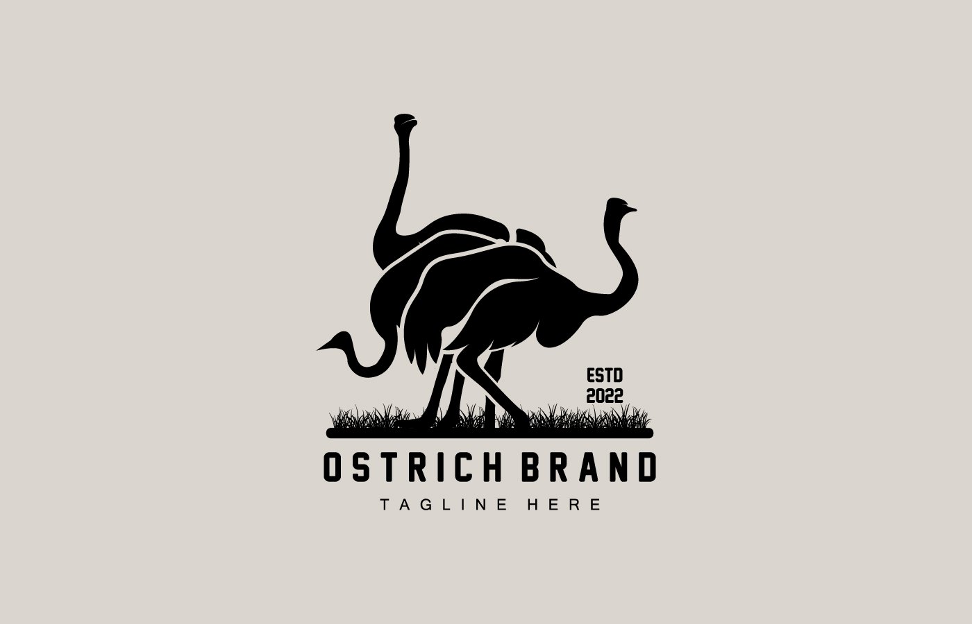 Kit Graphique #404628 Ostrich Heron Divers Modles Web - Logo template Preview