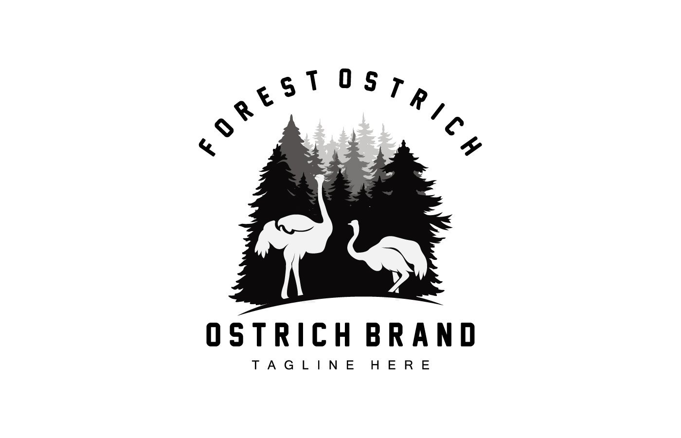 Kit Graphique #404630 Ostrich Heron Divers Modles Web - Logo template Preview