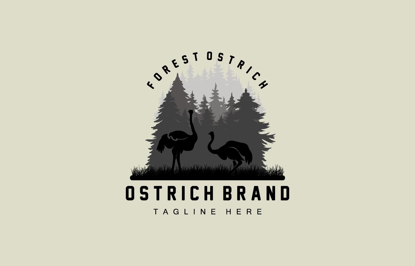 Kit Graphique #404635 Ostrich Heron Divers Modles Web - Logo template Preview