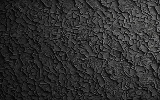 Black stone wall pattern background_leaves art in the wall_abstract stone wall pattern_3d stone