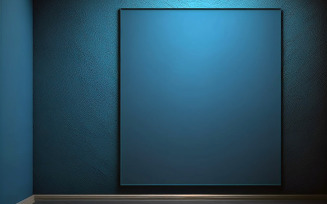Blue frame on the blue wall background_abstract navyblue textured wall background_Blue textured wall