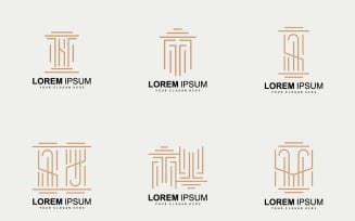 Pillar Logo Law Design Building ConstructionV1