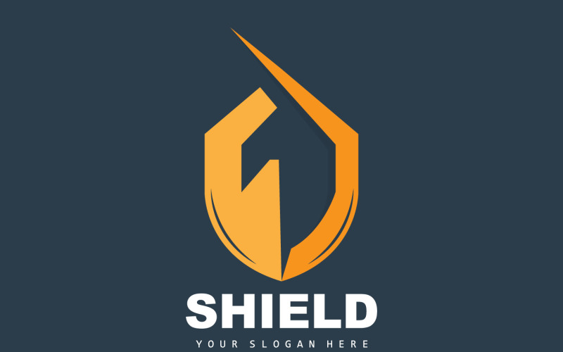 Simple Shield Logo Design Vector TemplateV3 Logo Template
