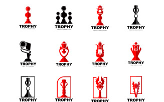 Trophy Logo Sport Tournament Cup DesignV1