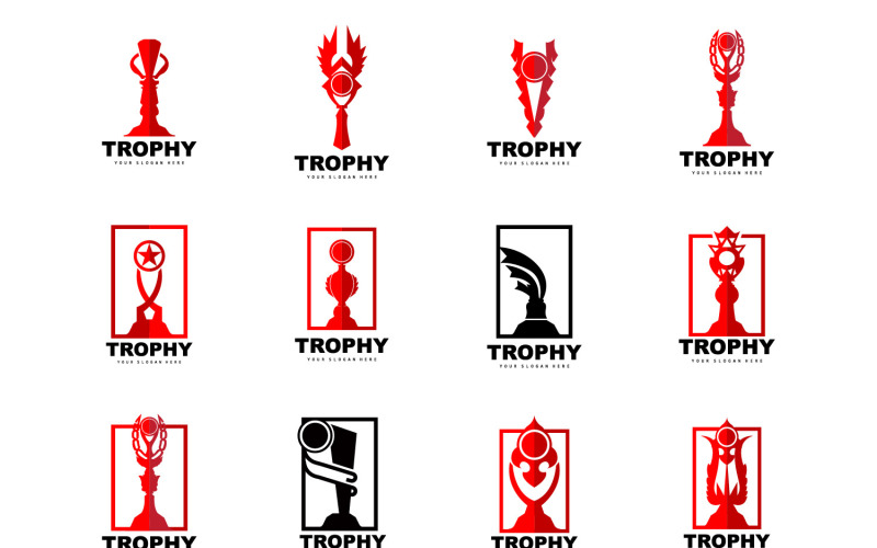 Trophy Logo Sport Tournament Cup DesignV2 Logo Template