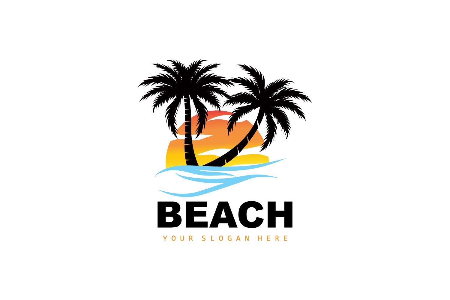 Kit Graphique #404710 Vacances Silhouette Web Design - Logo template Preview