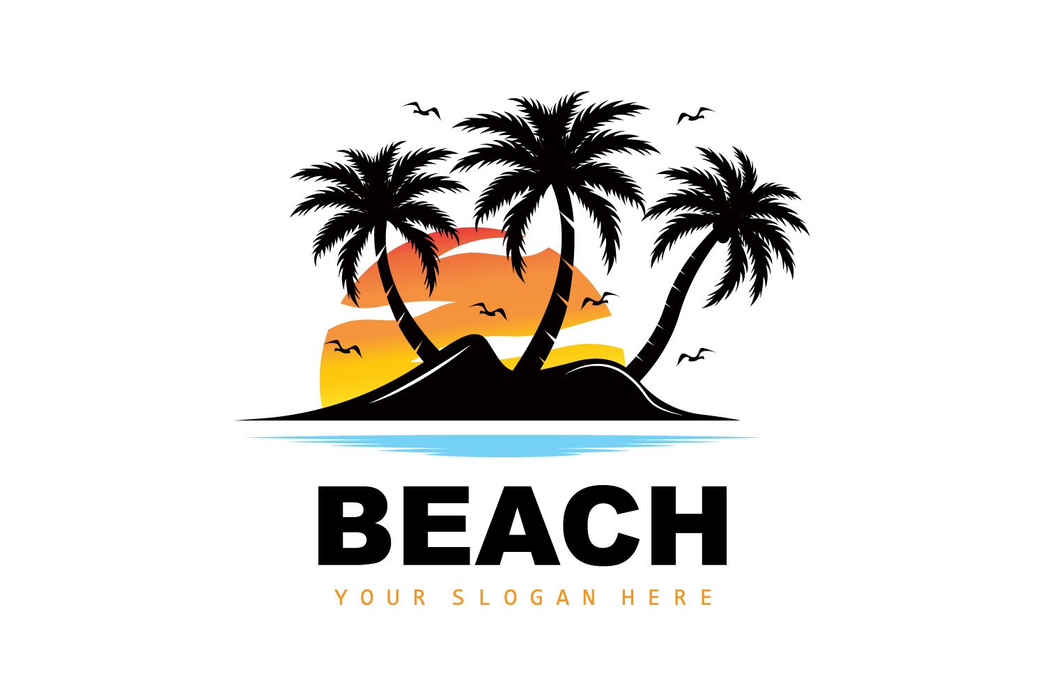 Kit Graphique #404721 Vacances Silhouette Web Design - Logo template Preview