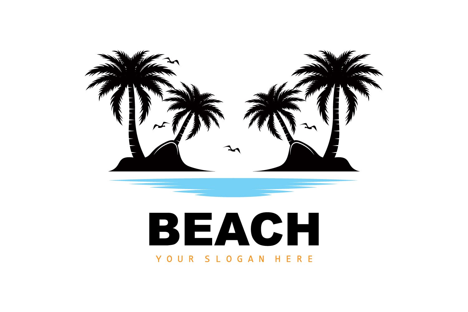 Kit Graphique #404722 Vacances Silhouette Web Design - Logo template Preview