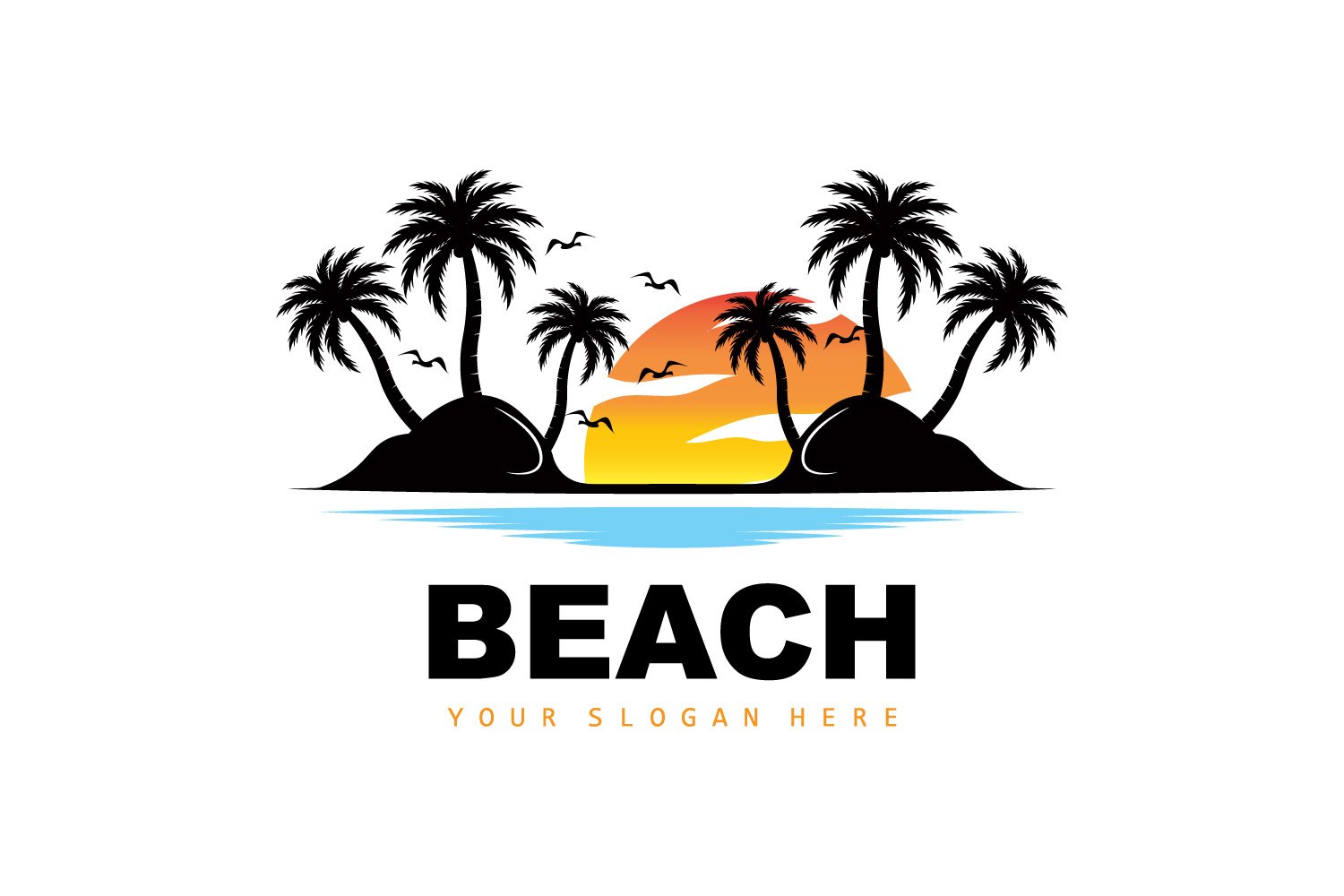 Kit Graphique #404723 Vacances Silhouette Web Design - Logo template Preview