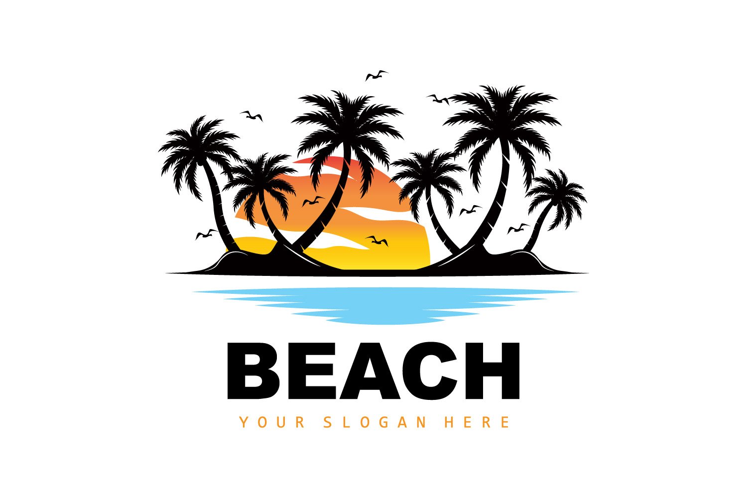 Kit Graphique #404726 Vacances Silhouette Web Design - Logo template Preview