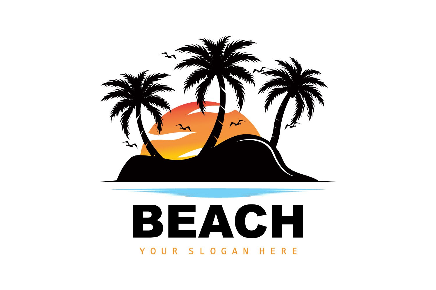 Kit Graphique #404730 Vacances Silhouette Web Design - Logo template Preview