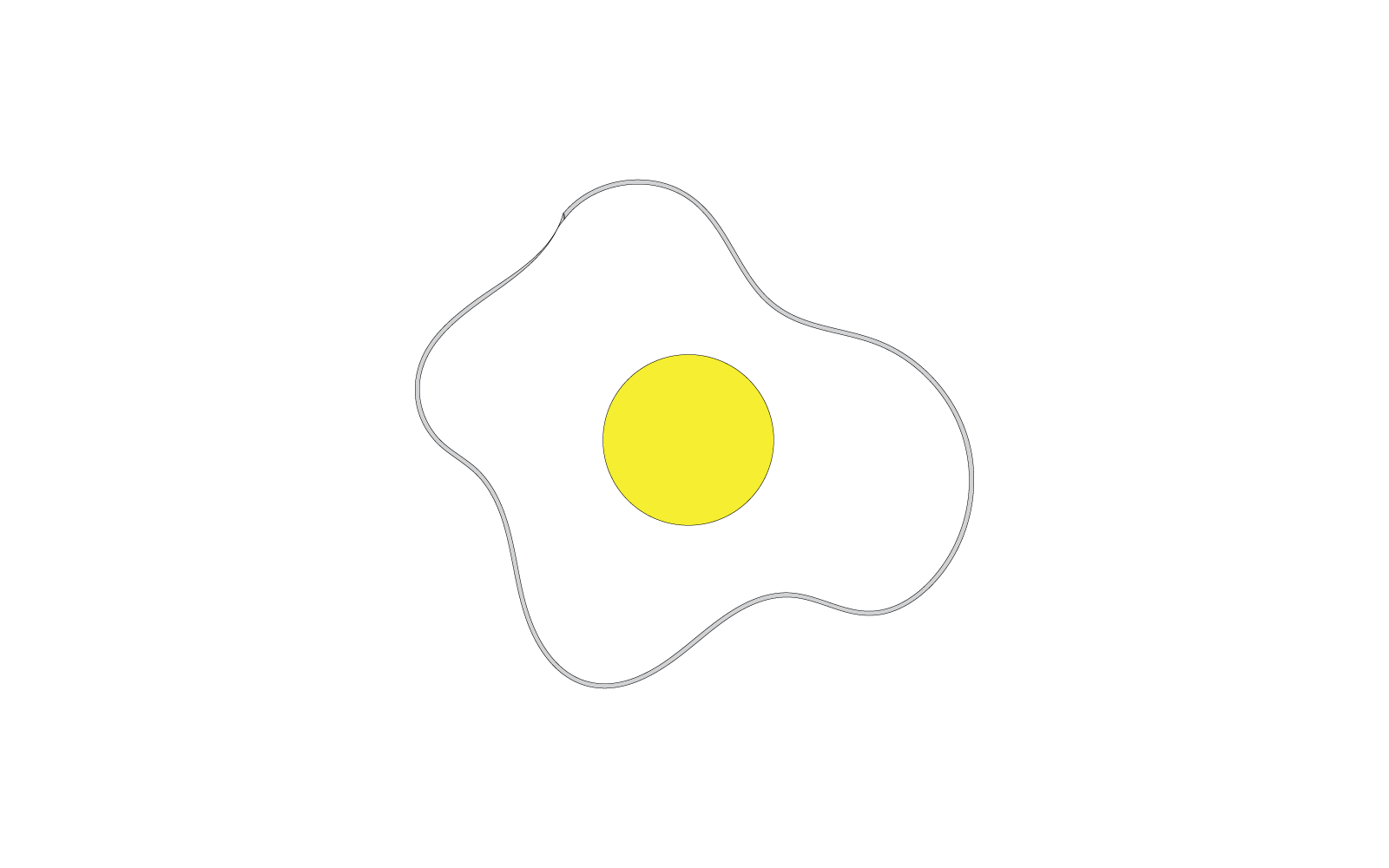 Diseño plano de vector de ilustración de huevo