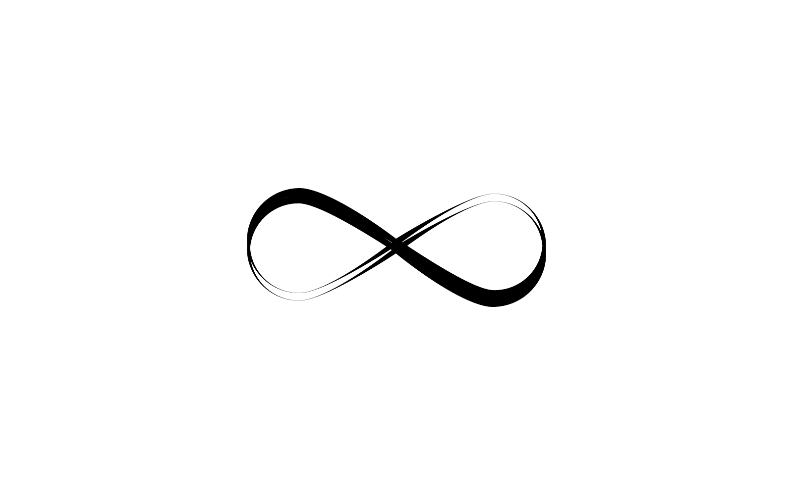 Diseño vectorial de plantilla de logotipo de ilustración infinita