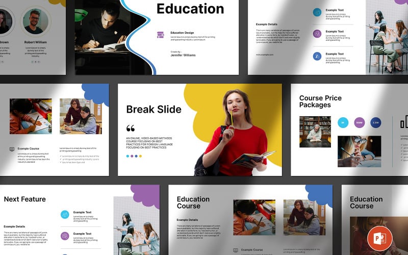 Education Career PowerPoint Presentation Template PowerPoint Template