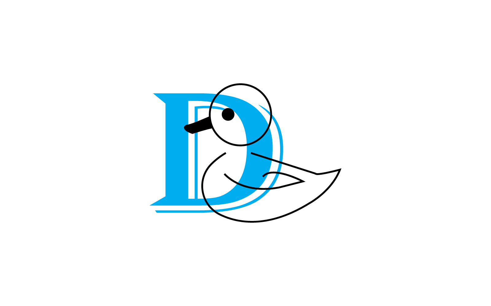 Eend logo vector ilustration pictogrammalplaatje