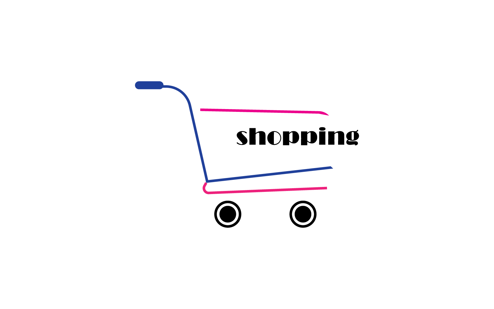 kundvagn butik logotyp ikon mall