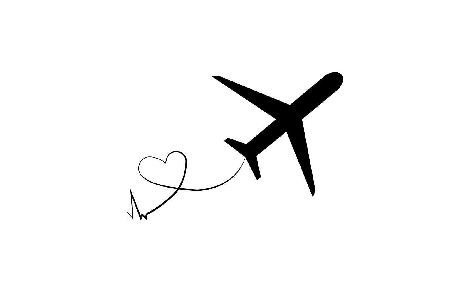 modèle d'illustration vectorielle de logo d'avion