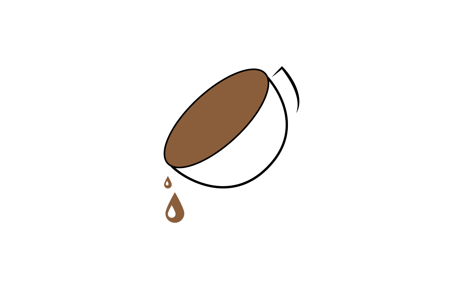 Modèle vectoriel de modèle de logo de tasse à café