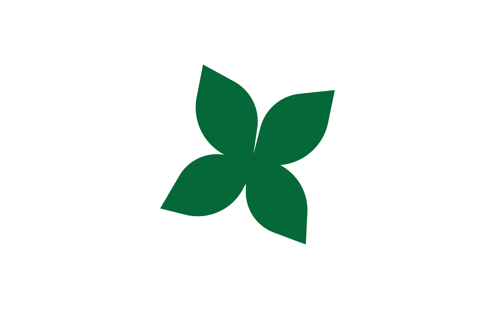 Modello di illustrazione vettoriale del logo foglia verde
