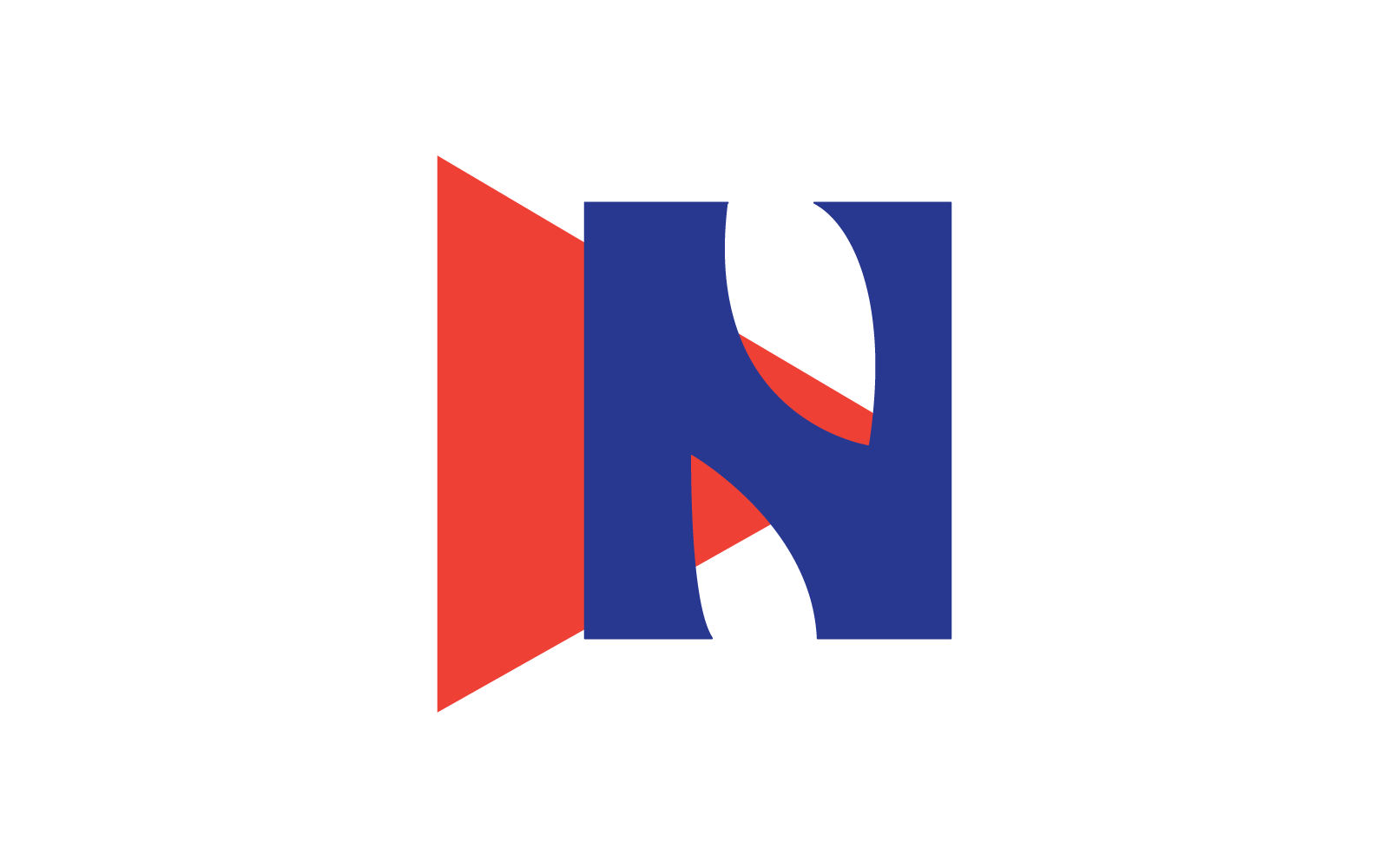 N Harfi Logo Şablonu vektör simgesi