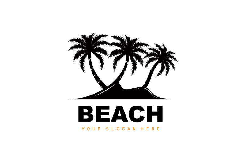 Palm Tree Logo Beach Summer DesignV2 Logo Template