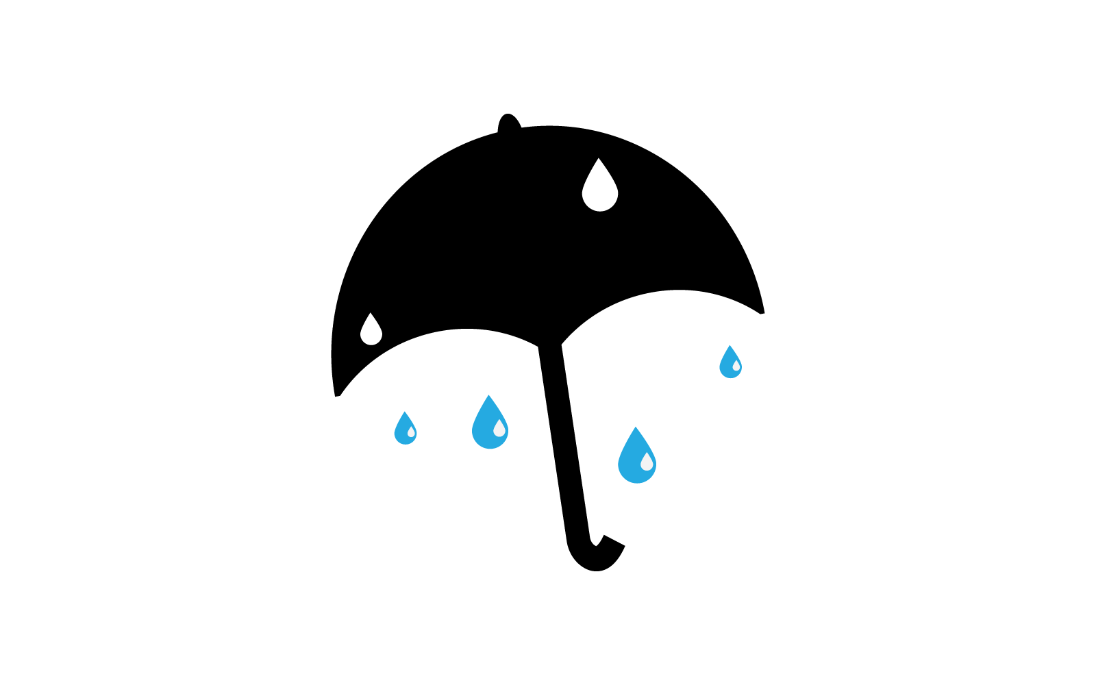 Paraplu illustratie logo vector sjabloon