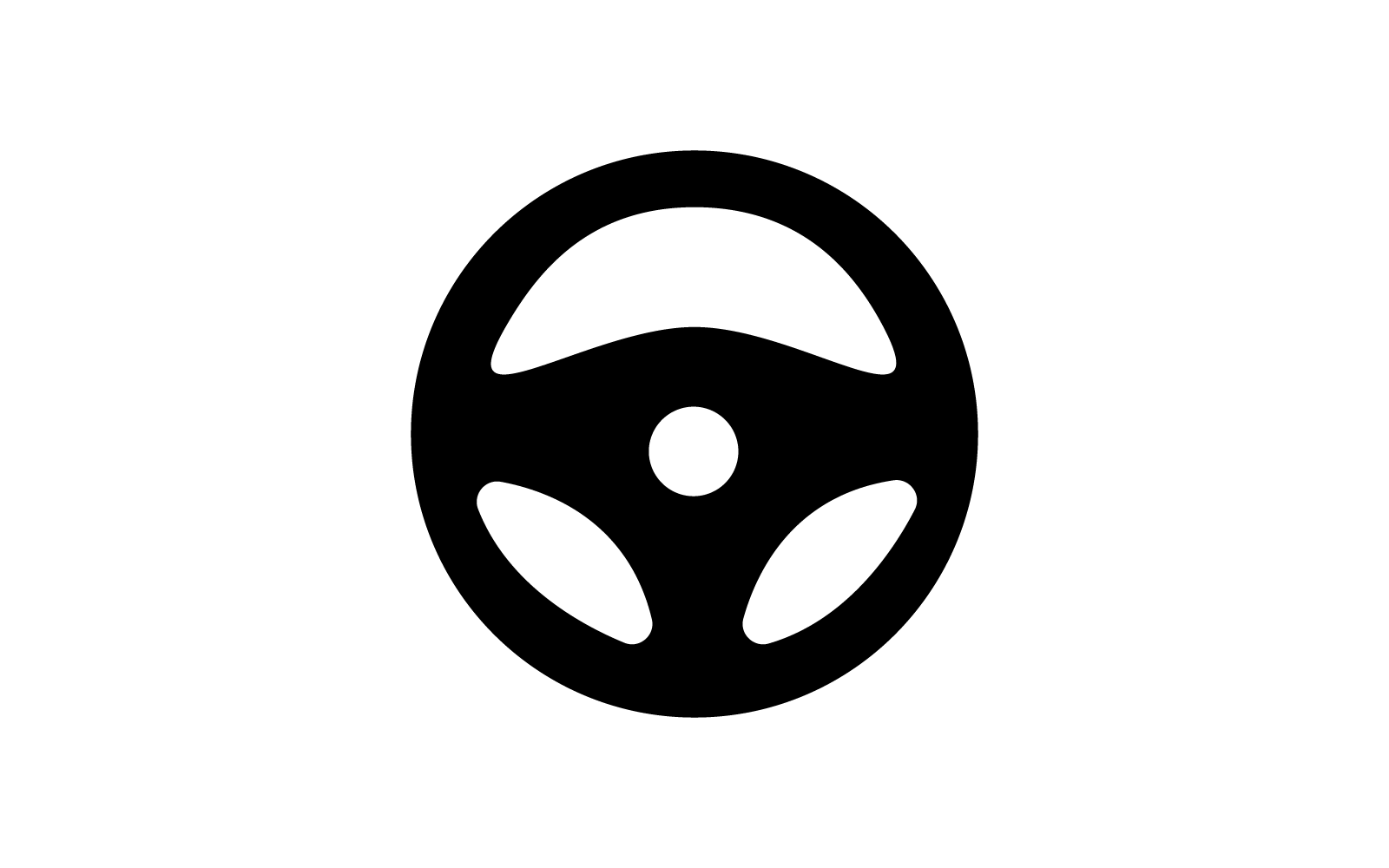 Steering wheel logo vector design template