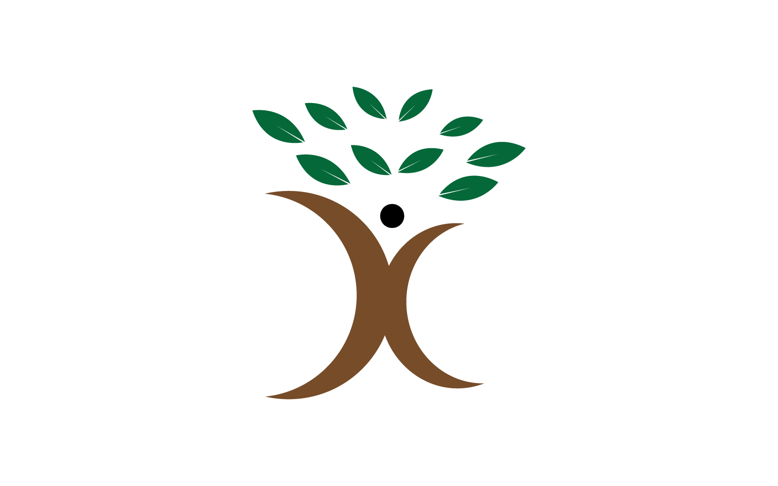 Strom příroda logo šablony vektorový design