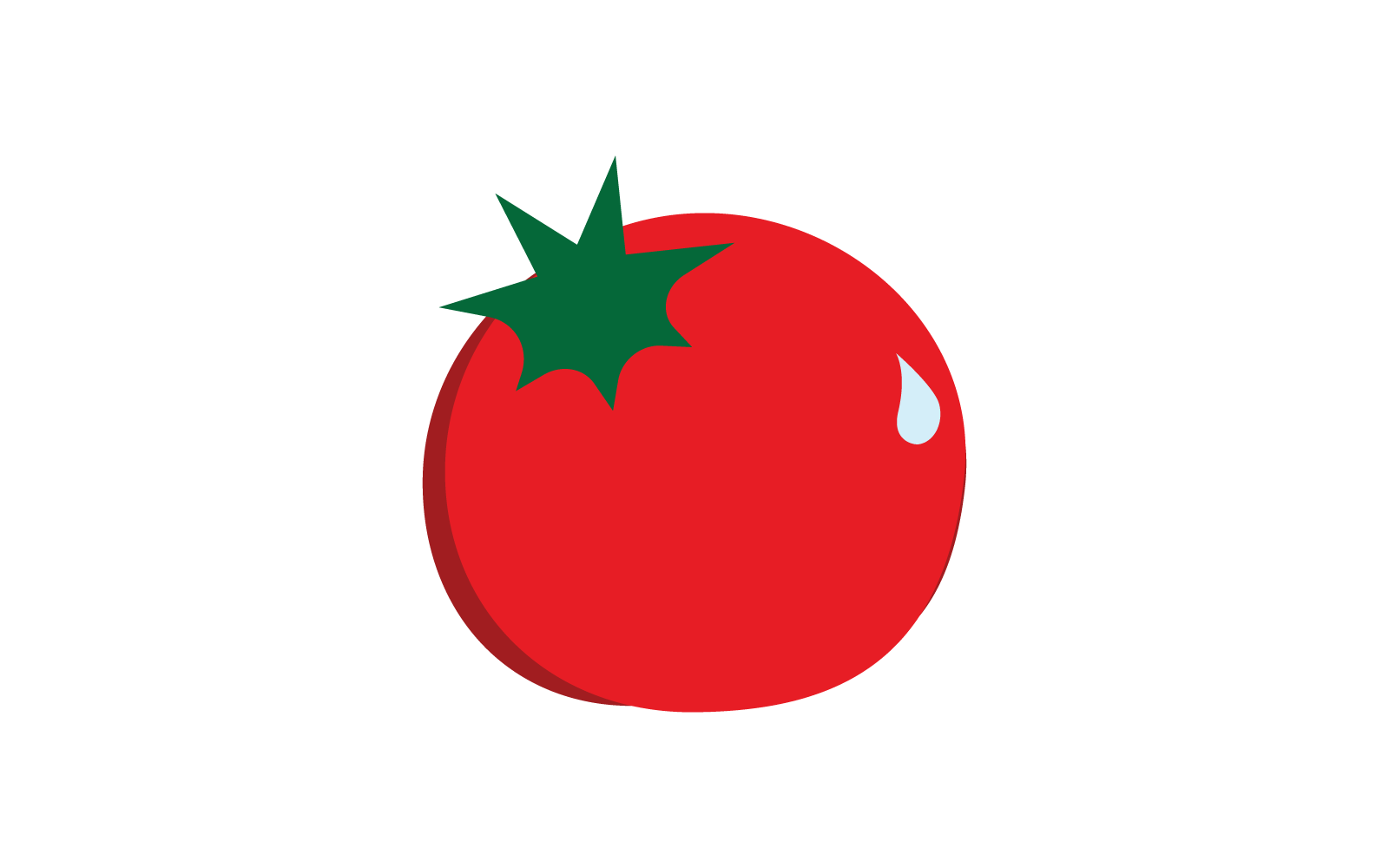 Tomato icon vector ilustration template Logo Template