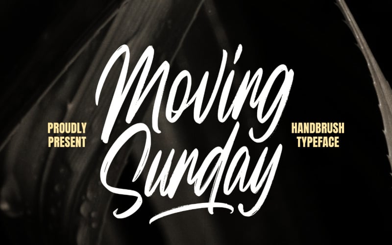 Moving Sunday Natural Handbrush Font