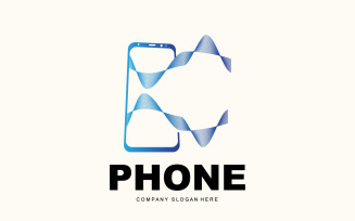 Smartphone Logo Vector Modern Phone DesignV20