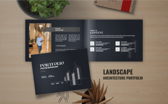 Landscape Architecture Portfolio or Landscape Architecture catalog brochure design
